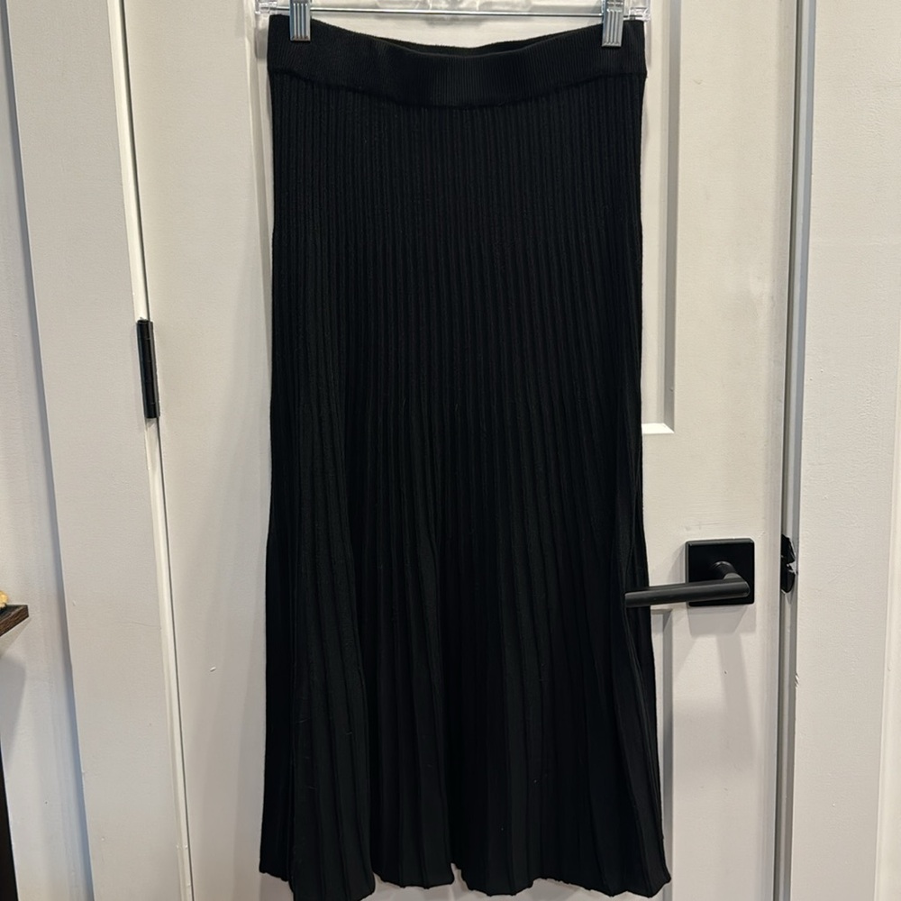 Max Studio Pleated Sweater Skirt Small black - Picture 5 of 7